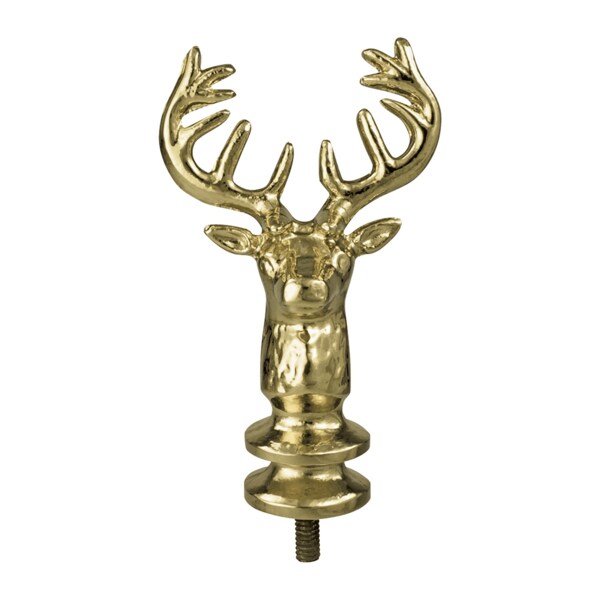 Metal Elk Head Orn Ferrule